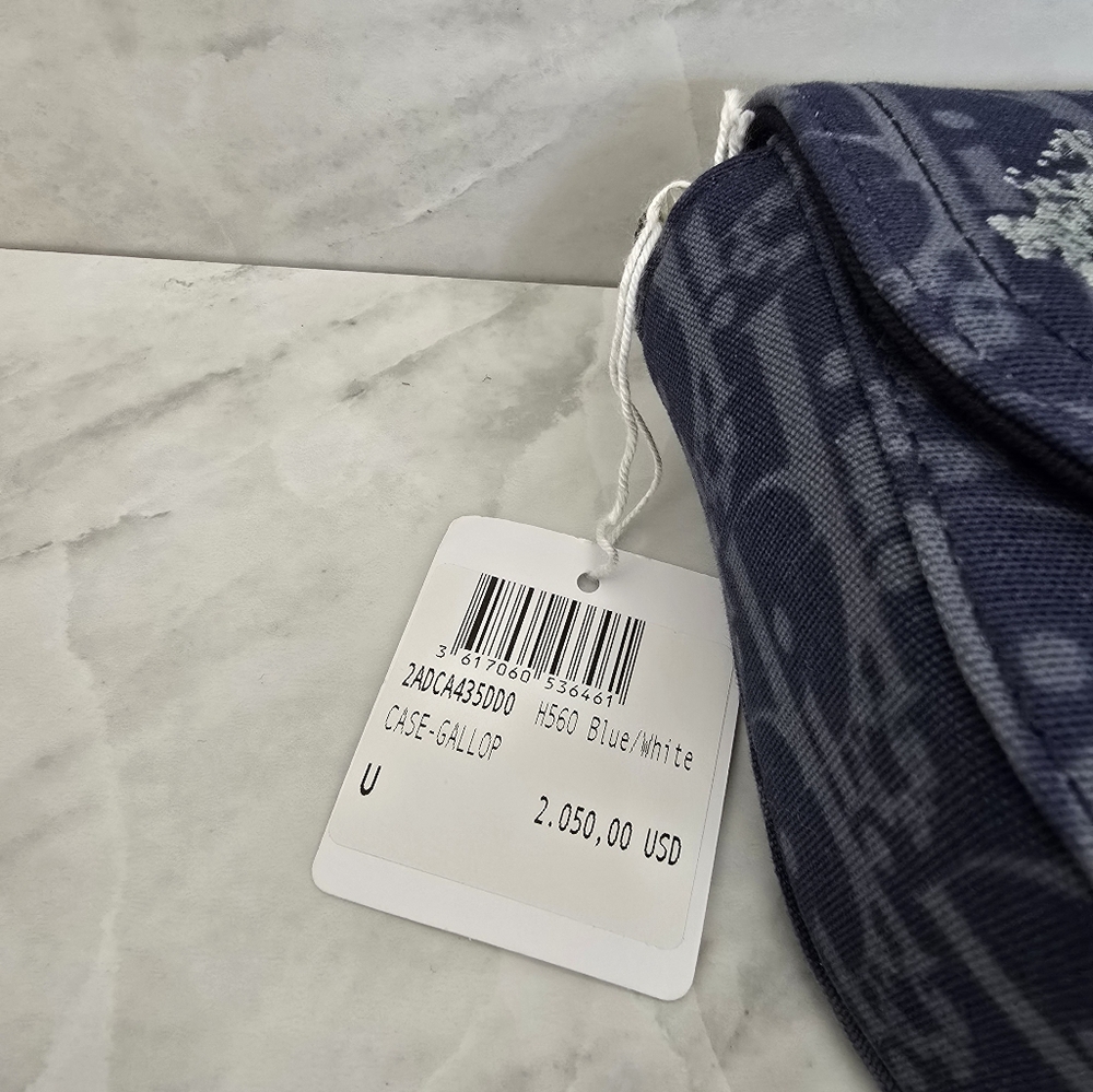 🔥RARE🔥Dior x Denim Tears Collab Blue Saddle Bag - Picture 5 of 12